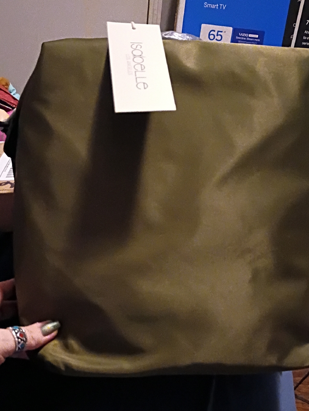 Olive Green Women's Backpack Tote